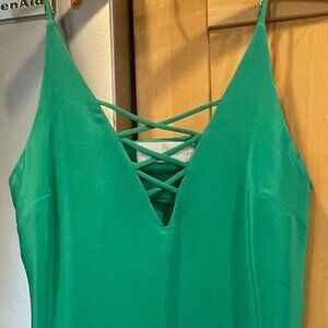 Amanda Uprichard 100% silk dress, XS, green